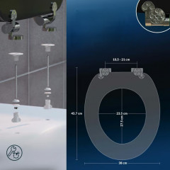 Capac WC Black cu închidere lentă č.3