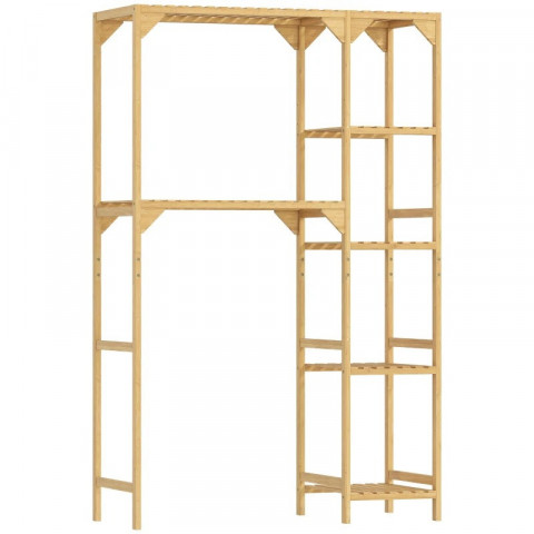 Etajeră din bambus pentru mașina de spălat | natural č.5