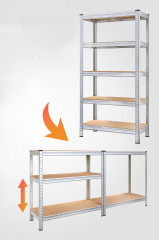 Set 2 rafturi metalice galvanizate 170 x 75 x 30 cm č.3