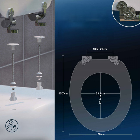 Capac WC Waterdrops cu închidere lentă č.4