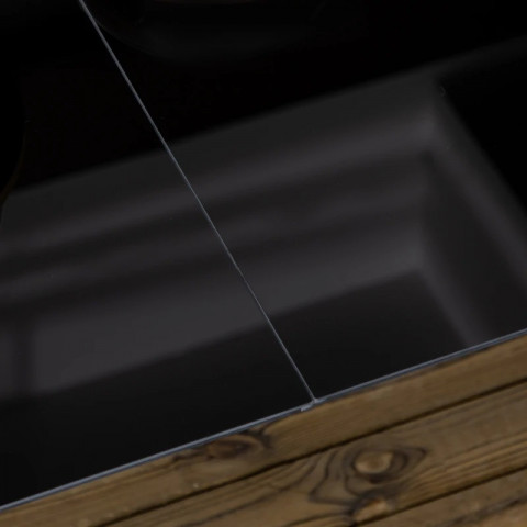 Masă de grădină pentru 6 persoane 150 x 90 x 74 cm | negru č.6