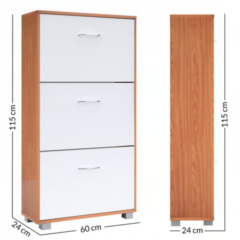 Pantofar 115 × 60 × 24 cm | fag / alb č.6