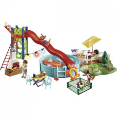 Playmobil 70987 Petrecere la piscină cu tobogan č.2
