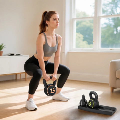 Set 3 greutăți cu formă de minge | negru č.5