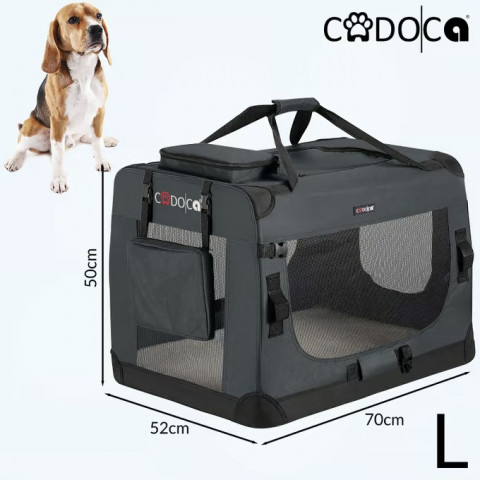 Geantă de transport pentru câine L 70 x 52 x 50 cm | gri č.2