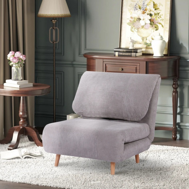 Canapea extensibilă 2 în 1 82x 89x 83 cm | gri