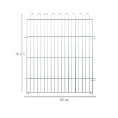 Țarc pentru cățeluși 8-piese 63 x 76 cm č.2
