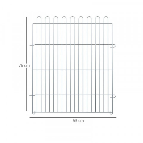 Țarc pentru cățeluși 8-piese 63 x 76 cm č.2