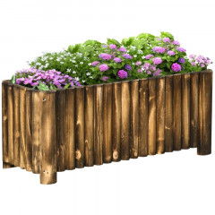 Pat înălțat pentru grădină100x38,5x40 cm | culoare naturală č.2