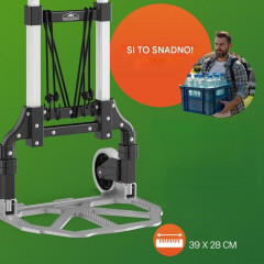 Cărucior tip rudl din aluminiu | argintiu / negru č.2