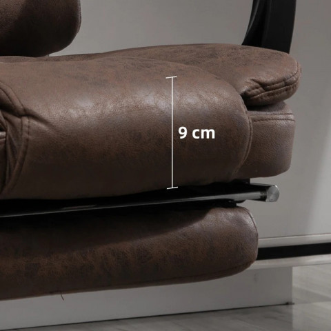 Fotoliu de birou cu funcție de masaj 65 x 70 x 111x119 cm | maro č.5