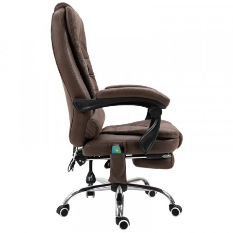 Fotoliu de birou cu funcție de masaj 65 x 70 x 111x119 cm | maro č.6