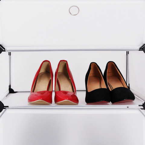 Organizator de rafturi 48 x 36 x 173 cm | transparent č.4