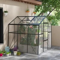Sera din aluminiu 192 x 192 x 204 cm | negru č.2
