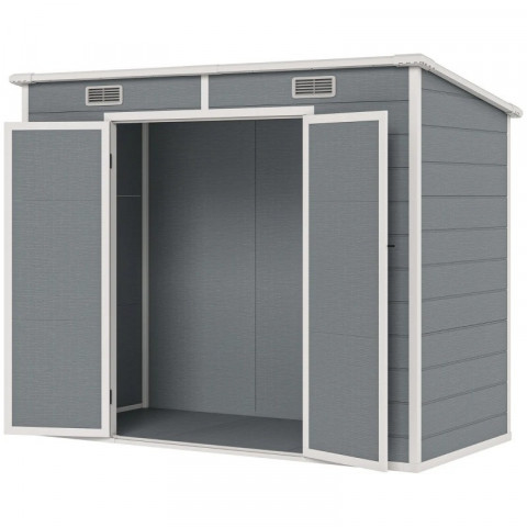Căsuță de grădină metalică 2,4 x 1,3 m | gri č.4
