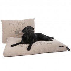 Culcuș de lux pentru câine Lex & Max Boutique 75 x 50 cm | ton nisip č.2