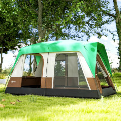 Cort de camping pentru 8 persoane 490 x 305 x 225 cm | verde č.2