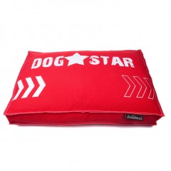 Culcuș de lux pentru câine Lex & Max Dog Star 75 x 50 cm | roșu č.1