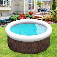 Piscină gonflabilă pentru 1-5 persoane Ø300 x 76 cm | maro č.1