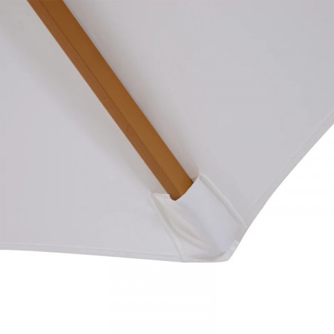 Umbrelă de grădină, din lemn, 300 cm | alb č.7