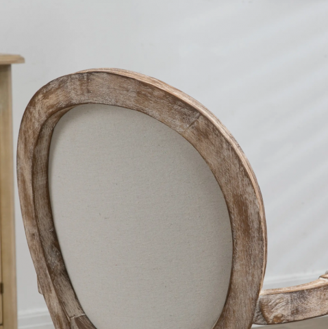 Scaun retro tapițat 56x55,5x96 cm | culoare naturală č.2