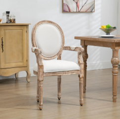 Scaun retro tapițat 56x55,5x96 cm | culoare naturală č.1