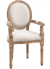 Scaun retro tapițat 56x55,5x96 cm | culoare naturală