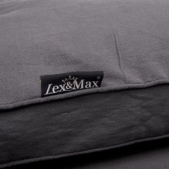 Husă de lux pentru culcușul câinelui Lex & Max Professional 90 x 65 cm | antracit č.2