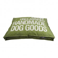 Culcuș de lux pentru câine Lex & Max Raw 75 x 50 cm | verde č.1