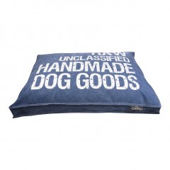 Culcuș de lux pentru câine Lex & Max Raw 75 x 50 cm | albastru č.1