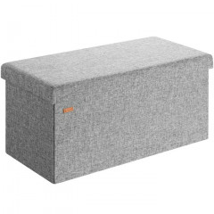 Bancă tapițată cu spațiu de depozitare 80 x 40 x 40 cm | gri č.1