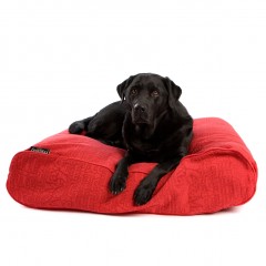 Culcuș de lux pentru câine Lex & Max Chic 90 x 60 cm | roșu č.1