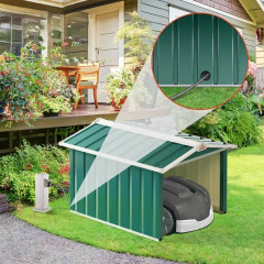 Căsuță de grădină pentru robot de tuns iarba 86 x 100 x 63 cm | verde č.1