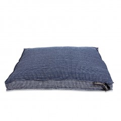 Husă de lux pentru culcușul câinelui Lex & Max London 120 x 80 cm | albastru închis