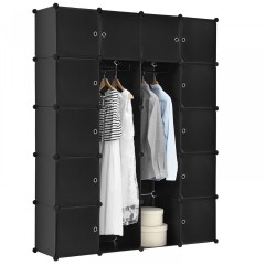 Sistem variabil de rafturi pentru încălțăminte 140 x 35 x 175 cm | 20 compartimente negru č.3