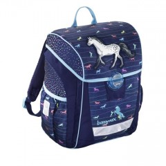 Ghiozdan de scoală Hama Baggymax Trikky Căluț de Jeans Set 3-piese | Greutate doar 650g č.2