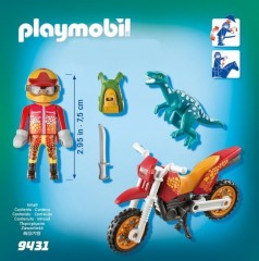Playmobil 9431 Motociclist cu Raptor č.2