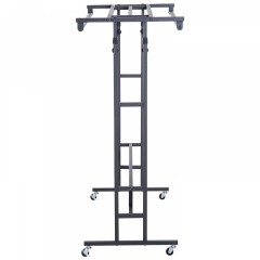 Suport metalic pentru haine, reglabil | negru č.2