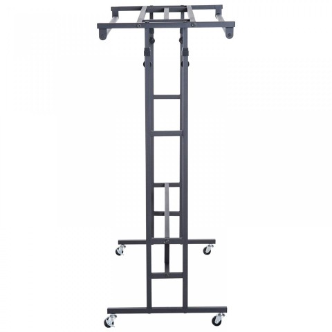 Suport metalic pentru haine, reglabil | negru č.2