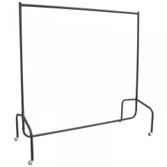 Suport metalic pentru haine 150 x 60 x 150 cm | negru č.1