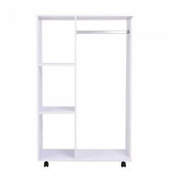 Dulap pentru haine, cu rafturi | alb č.1