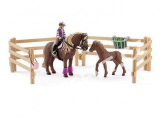 Schleich 42363 Călăreț cu ponei islandezi și accesorii č.1
