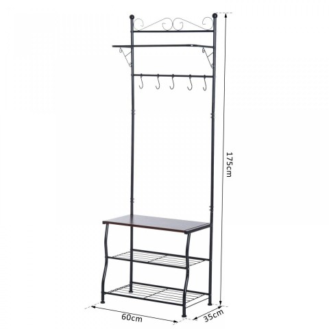 Cuier și dulap pentru încălțăminte | negru č.7