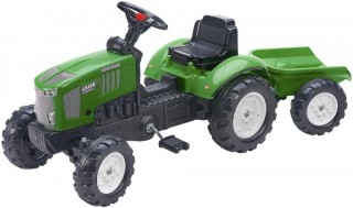 Tractor cu pedale si remorca Falk Farm Power | verde č.1