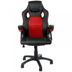 Scaun de birou Racing design | roșu-negru č.1