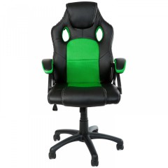 Scaun de birou Racing design | verde-negru č.1