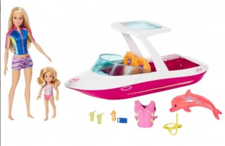 Mattel Barbie Navă de delfin oceanic cu păpuși č.1