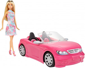 Mattel Barbie Mașina + păpușa Barbie č.1