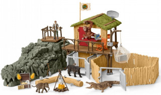 Schleich 42350 Stație de cercetare în jungla de crocodili č.1
