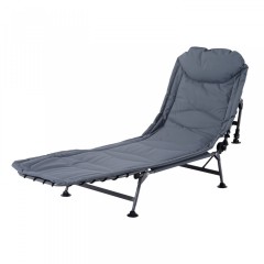 Șezlong pliabil pentru camping | gri č.1